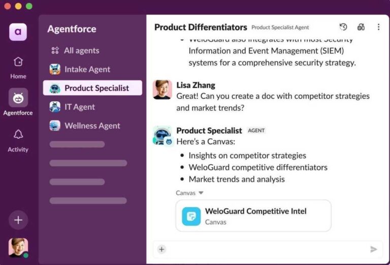 Slack adds Agentforce ‘hub’ for AI agents